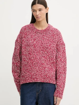 Marc O'Polo sweter z dodatkiem wełny damski kolor czerwony ciepły 5000007891