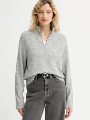 Marc O'Polo sweter z dodatkiem wełny damski kolor szary 5000006931
