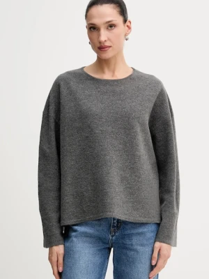 Marc O'Polo sweter z dodatkiem wełny damski kolor szary lekki 510609860487