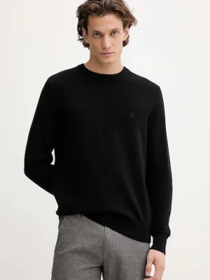 Marc O'Polo sweter z dodatkiem wełny męski kolor czarny lekki 529514460504