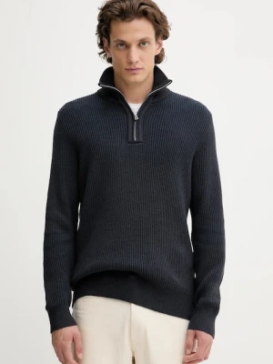 Marc O'Polo sweter z dodatkiem wełny męski kolor granatowy ciepły 529507960118