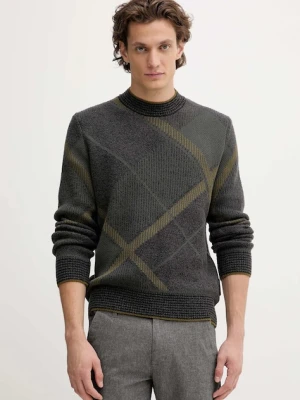 Marc O'Polo sweter z dodatkiem wełny męski kolor szary ciepły 529509860122
