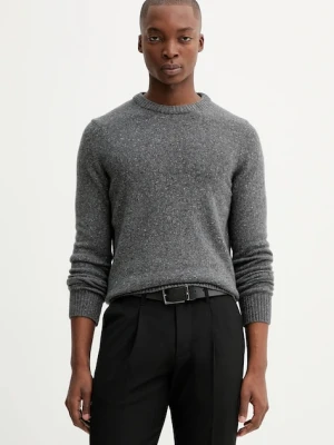 Marc O'Polo sweter z dodatkiem wełny męski kolor szary M30506660174