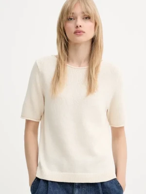 Marc O'Polo sweter z domieszką lnu damski kolor beżowy lekki M03501162025