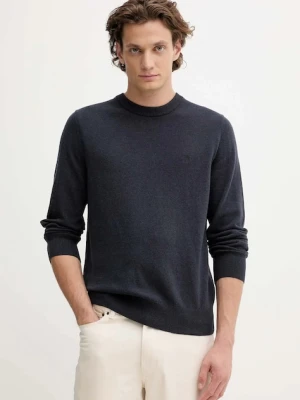 Marc O'Polo sweter z domieszką wełny męski kolor granatowy lekki M29514460504