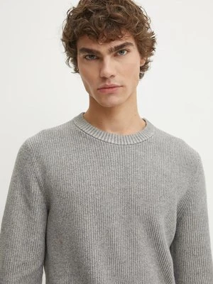 Marc O'Polo sweter z domieszką wełny męski kolor szary 431516060368