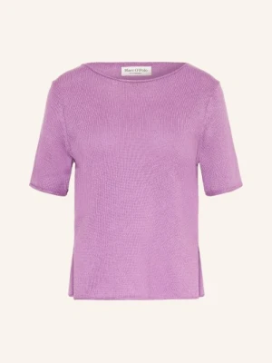 Marc O'polo Sweter Z Dzianiny Z Lnem lila