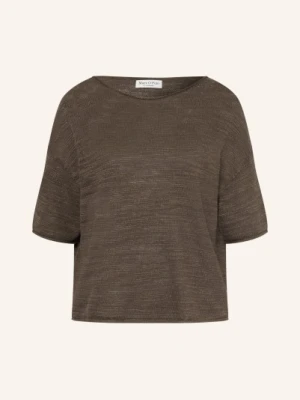 Marc O'polo Sweter Z Lnu Z Rękawami 3/4 gruen