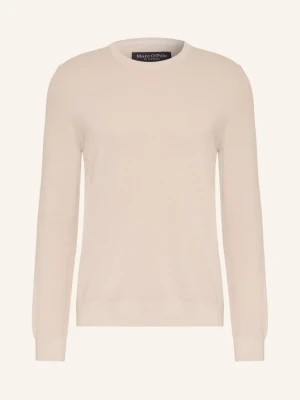 Marc O'polo Sweter Z Piki grau JASNOBRĄZOWY