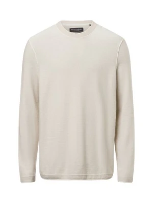 Marc O'Polo Sweter z zawartością lnu Mężczyźni Bawełna beżowy marmurkowy,