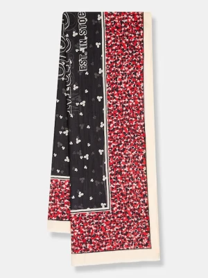 Marc O'Polo szal damski kolor czerwony wzorzysty 600819502041