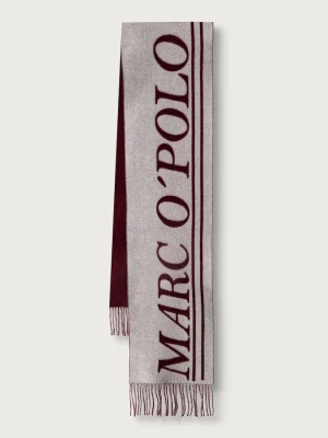Marc O'Polo szalik damski wełniany czerwony