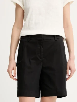 Marc O'Polo szorty damskie kolor czarny gładkie high waist 503040015019