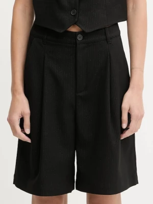 Marc O'Polo szorty damskie kolor czarny wzorzyste high waist 5000007582