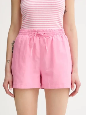 Marc O'Polo szorty damskie kolor różowy gładkie high waist 5000006539