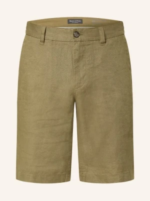 Marc O'polo Szorty Lniane Reso Jogger Regular Fit gruen