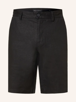 Marc O'polo Szorty Lniane Reso Jogger Regular Fit schwarz