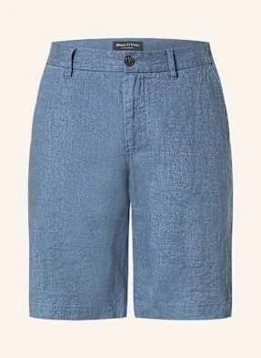 Marc O'polo Szorty Z Lnu Reso Regular Fit blau