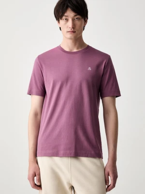 Marc O'Polo T-shirt basic męski bawełniany różowy