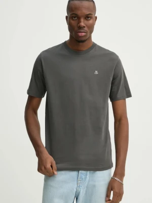 Marc O'Polo T-shirt basic męski bawełniany szary