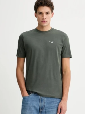 Marc O'Polo t-shirt bawełniany 2-pack męski kolor zielony melanżowy 5000009271