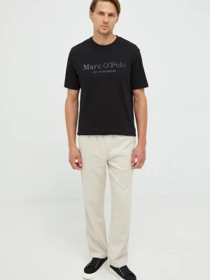 Marc O'Polo t-shirt bawełniany czarny