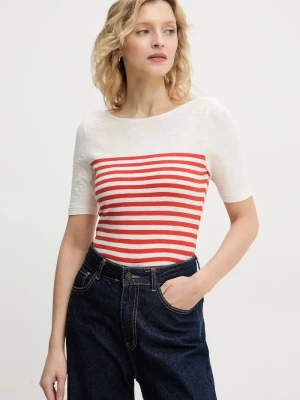 Marc O'Polo t-shirt bawełniany czerwony