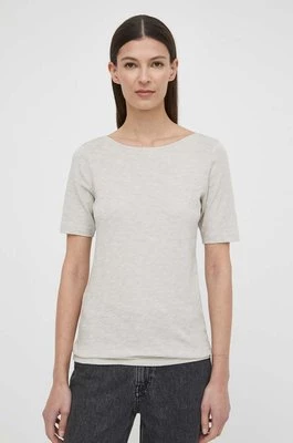 Marc O'Polo t-shirt bawełniany damski kolor beżowy 403226151399