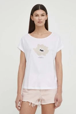 Marc O'Polo t-shirt bawełniany damski kolor biały