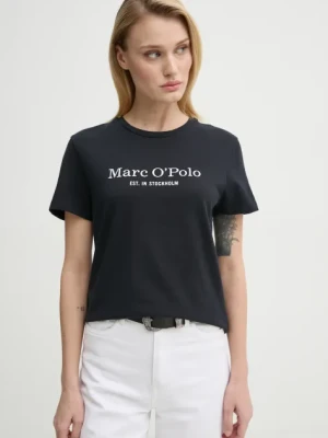 Marc O'Polo t-shirt bawełniany damski kolor granatowy 502229351055