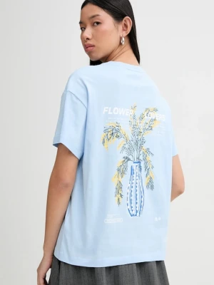 Marc O'Polo t-shirt bawełniany damski kolor niebieski 5000009349