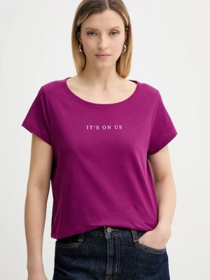 Marc O'Polo t-shirt bawełniany damski kolor różowy 506206751431