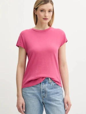 Marc O'Polo t-shirt bawełniany damski kolor różowy 516210051549