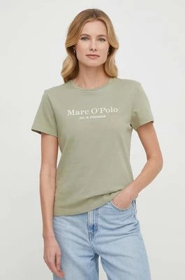 Marc O'Polo t-shirt bawełniany damski kolor zielony 402229351055