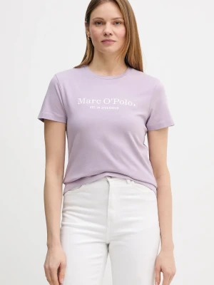 Marc O'Polo t-shirt bawełniany fioletowy
