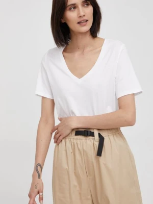 Marc O'Polo t-shirt bawełniany kolor biały