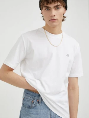 Marc O'Polo t-shirt bawełniany kolor biały gładki B21201251054