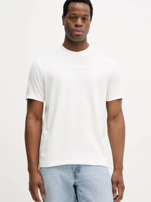 Marc O'Polo t-shirt bawełniany męski kolor beżowy gładki 5000007709