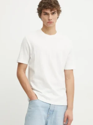 Marc O'Polo t-shirt bawełniany męski kolor beżowy gładki B61223251098