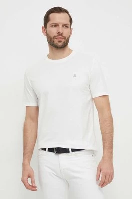Marc O'Polo t-shirt bawełniany męski kolor biały gładki 421201251054