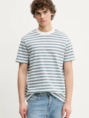 Marc O'Polo t-shirt bawełniany męski kolor biały wzorzysty 5000006006