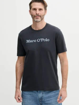 Marc O'Polo t-shirt bawełniany męski kolor granatowy z nadrukiem 523201251182