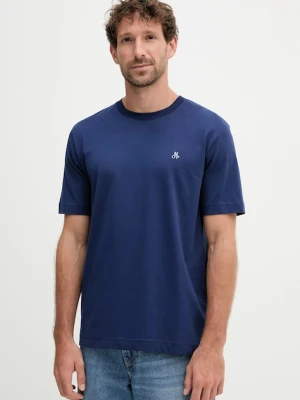 Marc O'Polo t-shirt bawełniany męski kolor granatowy z nadrukiem 526201251054