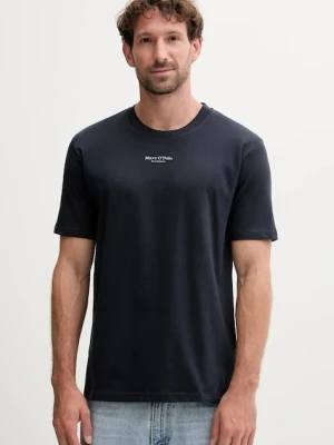 Marc O'Polo t-shirt bawełniany męski kolor granatowy z nadrukiem B21201251382