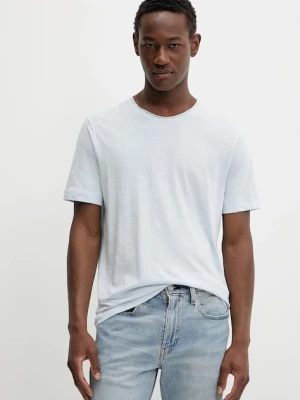 Marc O'Polo t-shirt bawełniany męski kolor niebieski gładki 536217651270