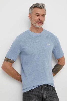 Marc O'Polo t-shirt bawełniany męski kolor niebieski gładki M63223251098