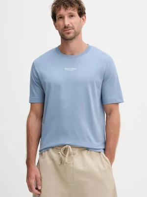 Marc O'Polo t-shirt bawełniany męski kolor niebieski z nadrukiem 526201251382