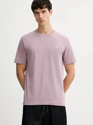 Marc O'Polo t-shirt bawełniany męski kolor różowy gładki 620201251054