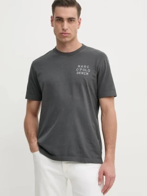 Marc O'Polo t-shirt bawełniany męski kolor szary z nadrukiem 5000006040