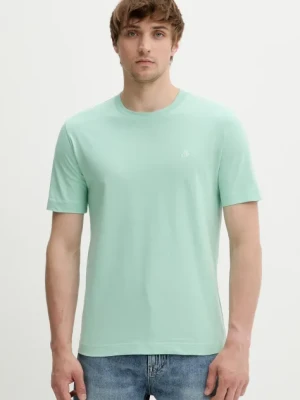 Marc O'Polo t-shirt bawełniany męski kolor zielony gładki 524201251054